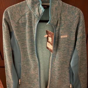 NWT Regatta Vibrant Blue Heathered Full-Zip Jacket